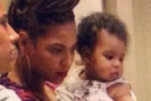 Beyonce with daughter, Blue Ivy