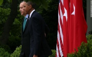 U.S. President Barack Obama and PM Recep Tayyip Erdogan of Turkey 