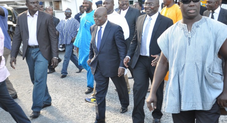 Nana Akufo Addo and Dr. Mahamudu Bawumia leaving the court (1)