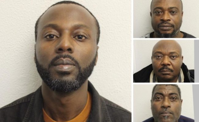 4 Ghanaians who smuggled £4.3m worth of cannabis jailed 26 years (PHOTOS)