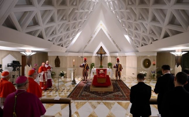 Vatican releases pictures of Pope Francis in open casket, confirms funeral will be on Saturday