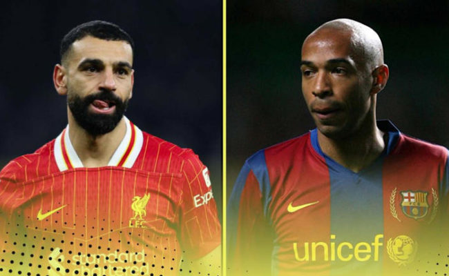 Comparing Mohamed Salah’s stats to Thierry Henry’s at the age of 33